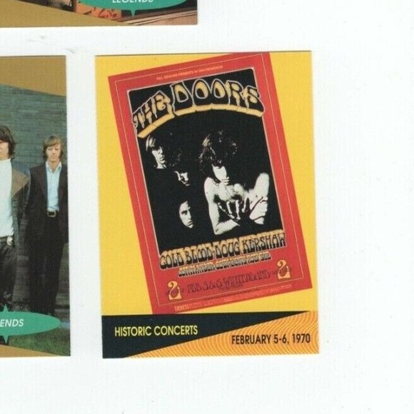 The Doors Legends Pro Set Super Stars Musicards Rock Express Trading Cards - Picture 8 of 10